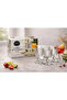 Set of 6 Striped Glass Shot Glasses – 65 ml |   Presentation Cup - 6