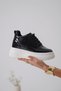 Women's Hidden Heel Black Sports Shoes Tr10Ms01F - 3