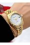 Steel Strap 2 Year Warranty 3 Atm Waterproof Women's Wristwatch + Bracelet Gift - 2