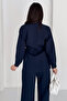 Women's Striped Two-Piece Set – Shirt & Wide-Leg Pants - 2
