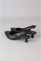 Seç 1211 Genuine Leather Heel Shoes (Heel Height: 5 cm) Black - 6