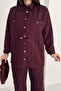 Women's Striped Two-Piece Set – Shirt & Wide-Leg Pants - 3