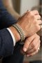 Men's Bracelet 316L Steel 12 mm Thickness Gold and Silver Color - 2