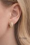 Zircon Stone Gold Color Oval Earrings |   Stylish & Radiant Jewelry for Everyday & Special Occasions – - 3