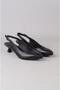 Seç 1211 Genuine Leather Heel Shoes (Heel Height: 5 cm) Black - 4