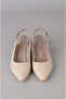 Seç 1211 Genuine Leather Heel Shoes (Heel Height: 5 cm) Beige - 2