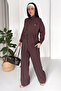 Women's Striped Two-Piece Set – Shirt & Wide-Leg Pants - 6