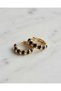 Joylina Colorful Enamel Minimal Hoop Steel Xuping Earrings