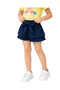Girl's Flamingo Printed T-Shirt & Ruffle Shorts Set - with Tie Belt, Elasticated Waistband - 7
