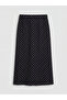 Nevavm Polka Dot Skirt with Elastic Waist - 6