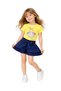 Girl's Flamingo Printed T-Shirt & Ruffle Shorts Set - with Tie Belt, Elasticated Waistband - 6