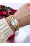 Steel Strap 2 Year Warranty 3 Atm Waterproof Women's Wristwatch + Bracelet Gift - 4