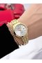Steel Strap 2 Year Warranty 3 Atm Waterproof Women's Wristwatch + Bracelet Gift - 4