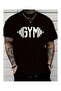 Unisex Gym Printed Oversize Crew Neck T-Shirt