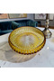 Stria Handcrafted Cut Crystal Glass Pedestal Presentation Bowl - 28 cm - 2