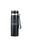 800ml Stainless Steel Vacuum Insulated Water Bottle - Hot & Cold Sports Thermos (Black)