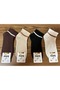 Striped Solid Color Cotton Ankle-Length Embroidered 12 Pairs of Booties Socks - 2