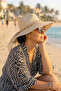 Women Straw Hat Wide Brim Summer Beach Sun Hat Uv Protection Stylish Design - 2