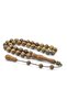 Systematicly Cut Starling Wood Beads in Large Size Brown Rosewood Wood. - 2