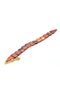 Coarse Grain Maroon Powder Amber Fish Prayer Beads - 4