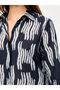 Striped Pattern Long Sleeve Cotton Voile Shirt S26Gml052 - 6