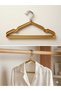 Set of 5 Metal Clothes Hangers - Silicone Coated, Non-Slip, and Slim Design Wardrobe Organizer