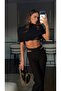 Kadin Barrow Scuba Fabric Suit Crop Pants - 2