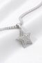 Starry Waterway Model Zircon Stone Silver Color Stainless Steel Women's Necklace - 4