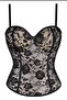 Lace Corset Strap Covered Bralette Bustier Crop Blouse Corset Body Gothic Costume
