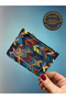 حامل بطاقات نسائي متعدد الألوان بأربعة أقسام - 2