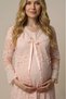 New Season Powder Lace Detailed Summer Special Design Maternity Pajama Set - 4