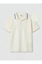 Lcw Kids Polo Neck Textured Boys T-Shirt
