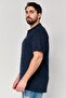Men Regular Fit Embroidered Logo Short Sleeve Polo Shirt, Navy - 3