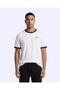 Logo Pawel Men's White-Black Regular T-Shirt - 2
