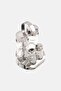 4 Pcs Glass Cruet Set with Stainless Steel Stand, Transparent - 2