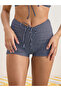 Ruched Striped Crop Top and Tie-Detail Shorts Set - 3