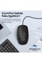 Wired Keyboard with Ambidextrous Mouse, 2400 DPI, Media Keys and Spill Resistance English/Arabic - 6