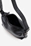 Capella Women's Baguette Bag Real Leather Black - 5