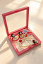 Girl's 4-Piece Plastic Boxed Buckle Bracelet Set Pink