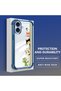 iPhone 16 Compatible Camera Protected Transparent Soft Silicone Phone Case Cat Pattern - 3