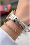 Women's Wristwatch - Stoned - Steel Band - Bracelet Gift - 5