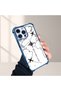 iPhone 14 Pro Max Compatible Camera Protected Transparent Soft Silicone Phone Case Airplane Pattern - 2