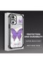 Redmi Note 10 Pro Compatible Camera Protected Transparent Soft Silicone Phone Case Butterfly Pattern - 3