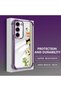 Samsung Galaxy S23 Compatible Camera Protected Transparent Soft Silicone Phone Case Cat Pattern - 3