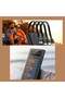 ZHY 20000mAh Solar Power Bank Fast Charging LED Display 4 USB Portable Battery Pack Black - 3