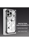 iPhone 15 Pro Compatible Camera Protected Transparent Soft Silicone Phone Case Airplane Pattern - 3