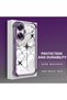 Realme C55 Compatible Camera Protected Transparent Soft Silicone Phone Case Airplane Pattern - 3