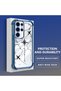 Samsung Galaxy S23 Ultra Compatible Camera Protected Transparent Soft Silicone Phone Case Airplane Pattern - 3