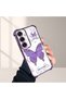 Samsung Galaxy S25 Compatible Camera Protected Transparent Soft Silicone Phone Case Butterfly Pattern - 2