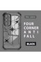 Samsung Galaxy A33 Compatible Camera Protected Transparent Soft Silicone Phone Case Airplane Pattern